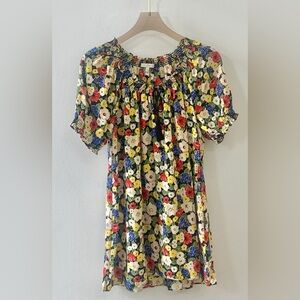 🌸 Joie Floral Peasant Blouse – Size XS